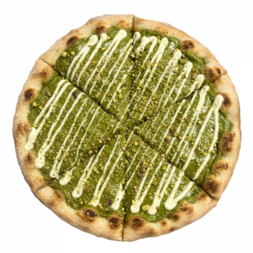 Pizza Choco Blanco y Pistacho