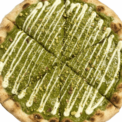 Pizza Choco Blanco y Pistacho
